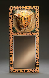 leopard mirror